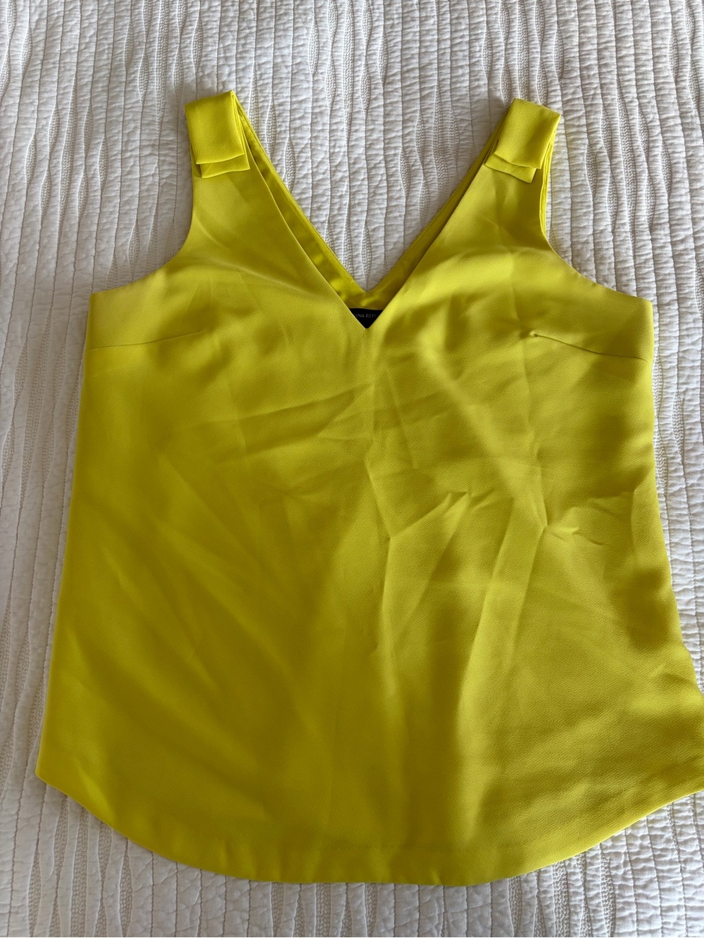 Banana Republic Lemon Yellow V-Neck Camisole